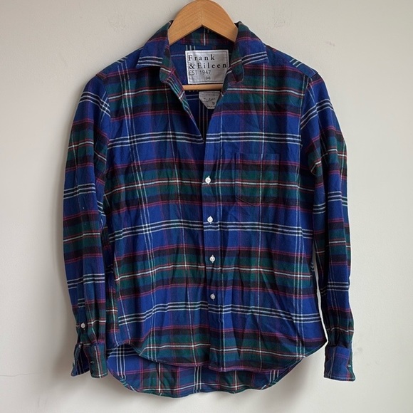 Frank & Eileen Flannel Button Down Shirt XXS - Picture 4 of 5